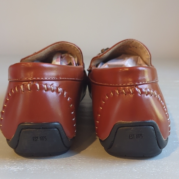 Stacy Adams Men's Percy Tan Leather Loafers size 12 - Picture 7 of 9